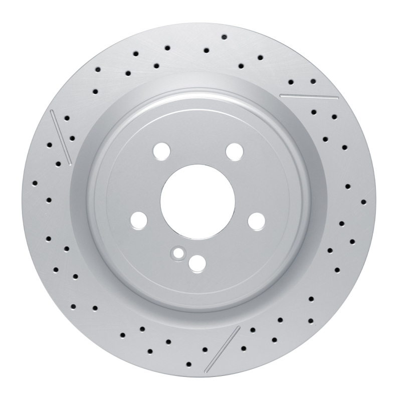 Mercedes-Benz GLA45 AMG Brake Rotor (1) - Rear - R1 Concepts - Drilled and Slotted - `12-`20 Mercedes-Benz GLA45 AMG Brake Rotor (1) - Rear - R1 Concepts - Drilled and Slotted - `12-`20
